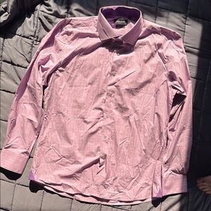 Larry Levine Lavender Men’s Dress Shirt Cotton Blend